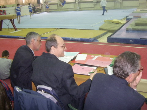 The judges on Rings at the Bulgarian Cup 2007