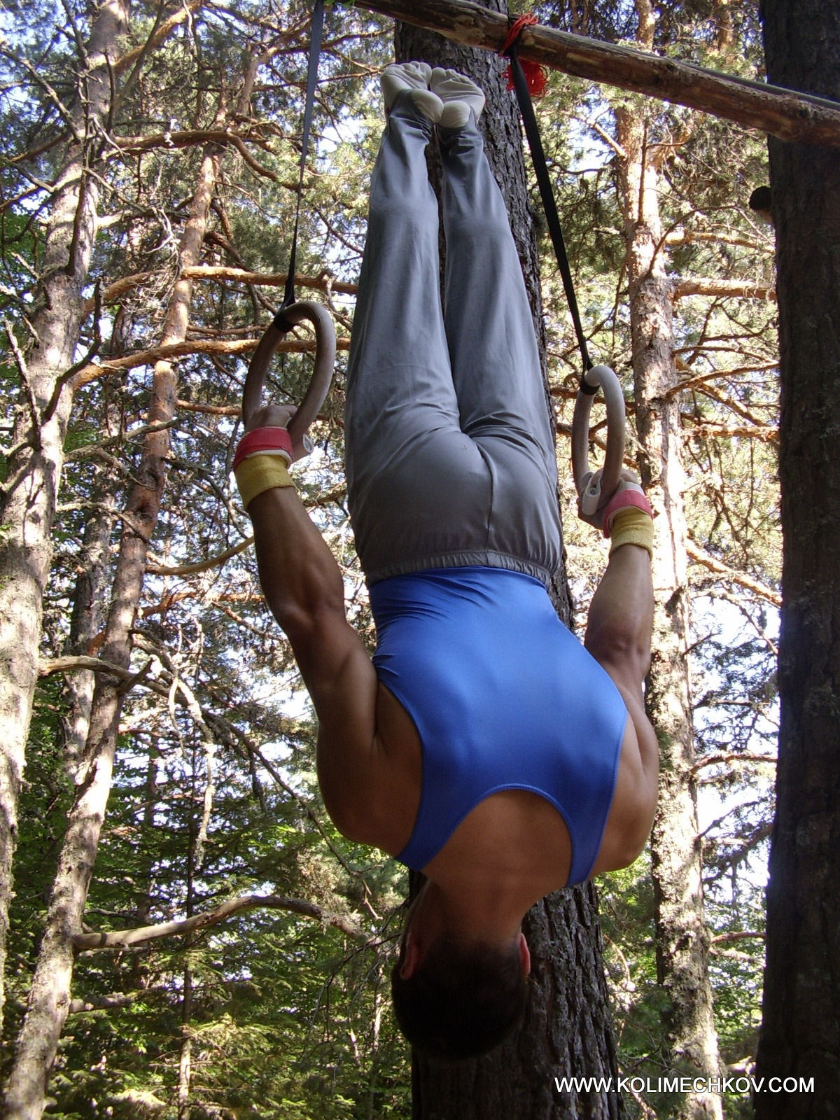 Inverted hang on Rings
