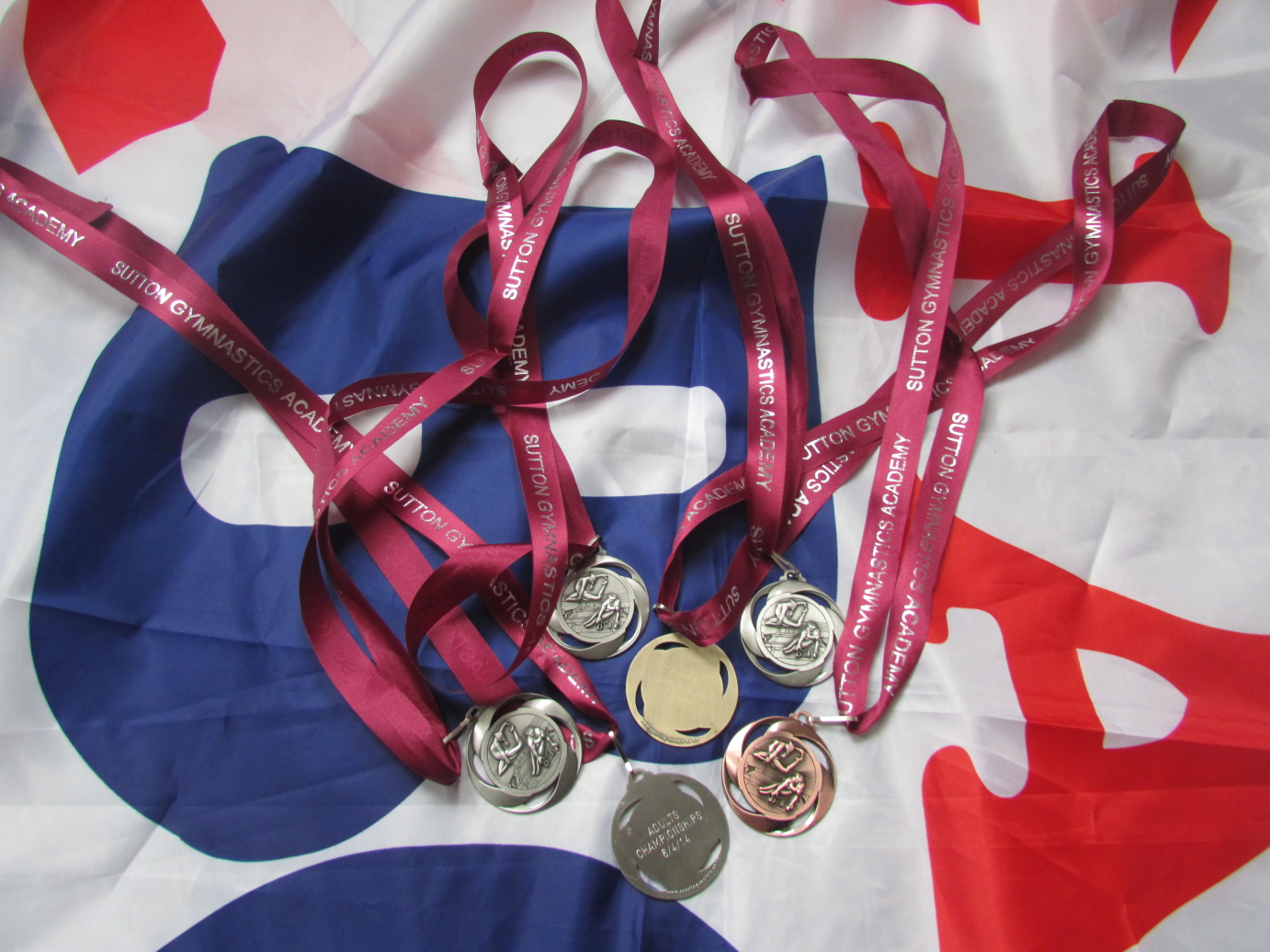 Kolimechkov - medals from Sutton Gymnastics Academy 2014