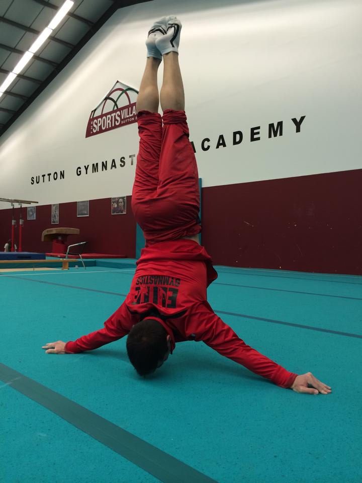 Japanese Handstand at Sutton Gymnastics Academy in London