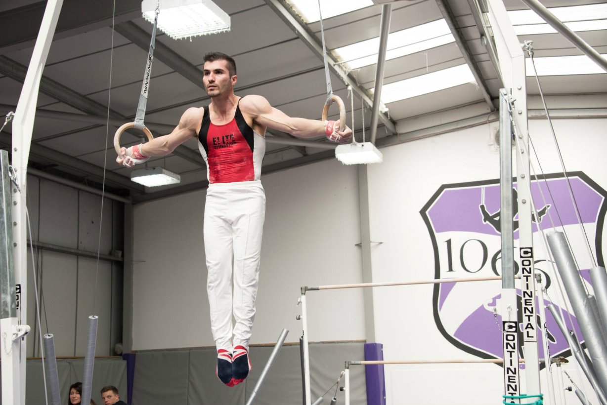 Stefan Kolimechkov at the 1066 Gymnastics Academy 2015