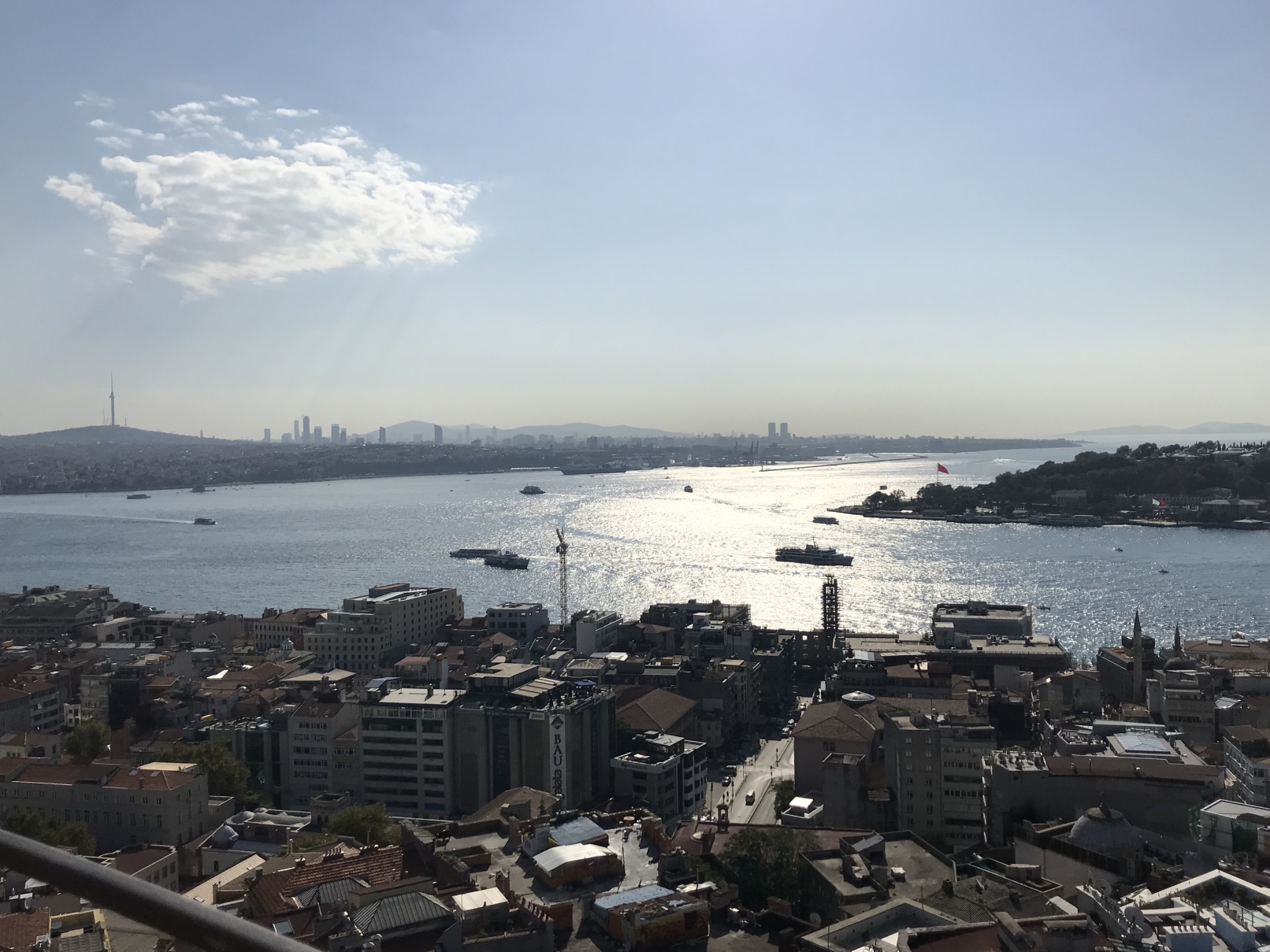The view from the Galata Tower, city of Istanbul