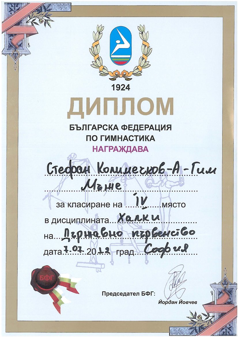 Stefan's Certificate on Rings