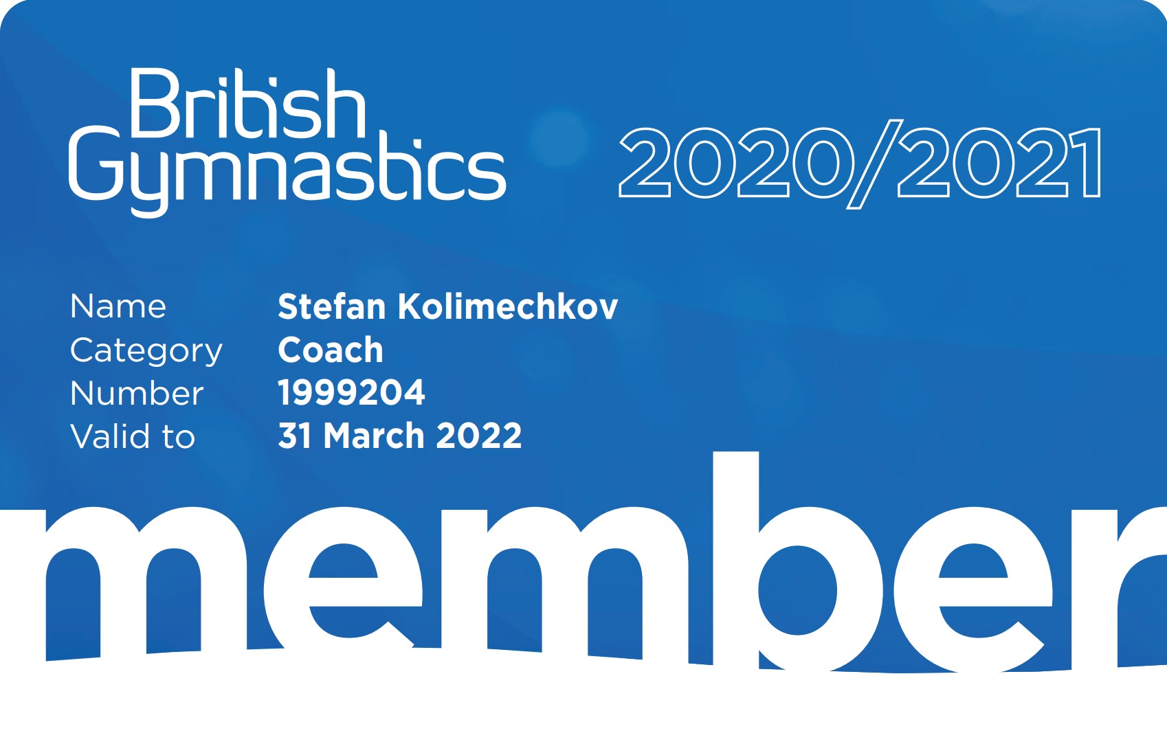 British Gymnastics - Dr Stefan Kolimechkov STK SPORT