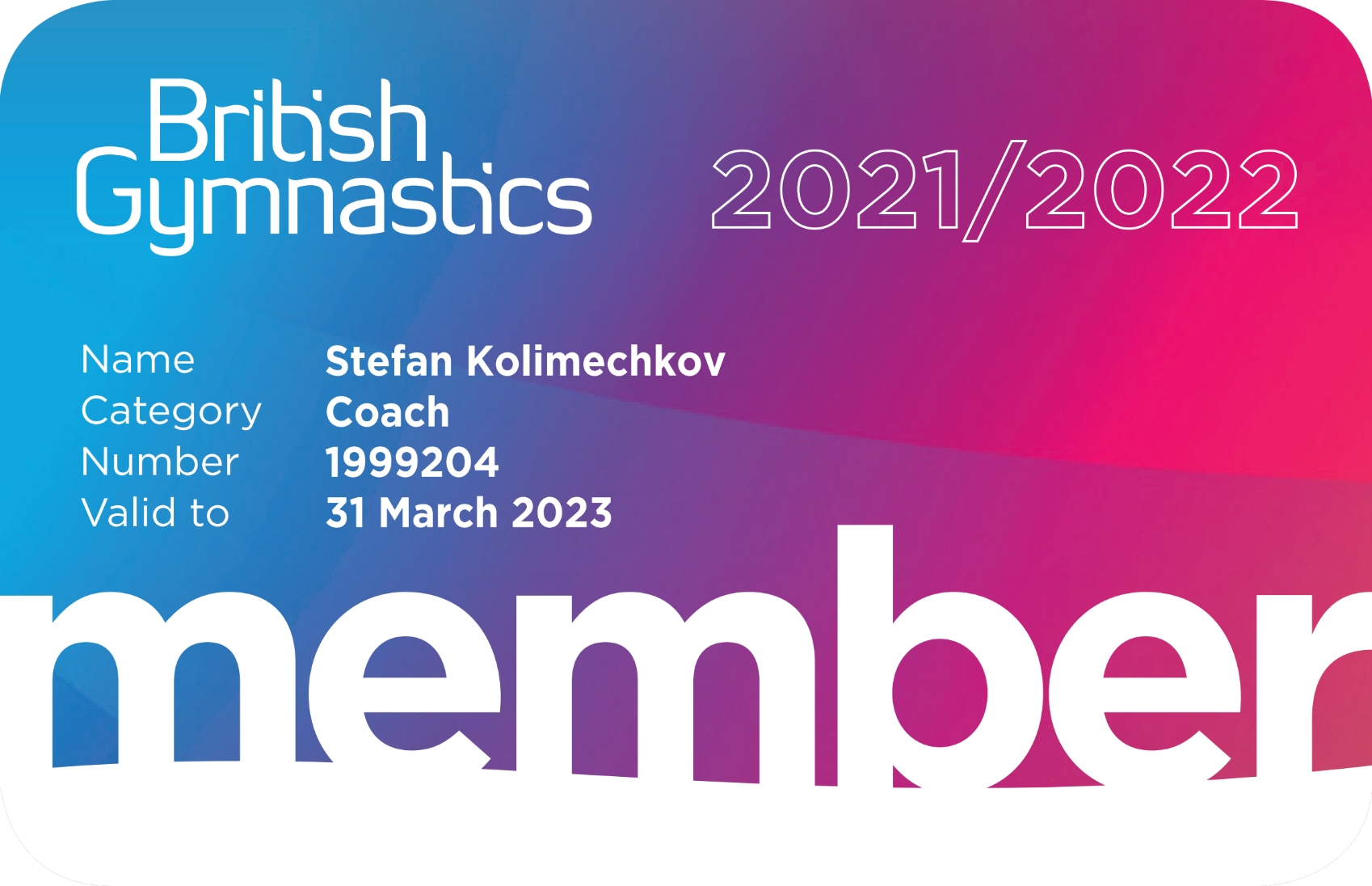 British Gymnastics - Dr Stefan Kolimechkov STK SPORT