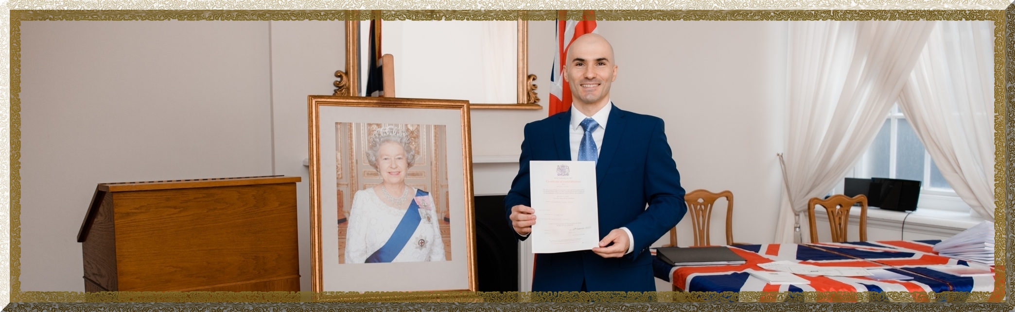 Dr Stefan Kolimechkov has gained his British Citizenship