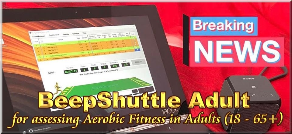 New Software for assessing aerobic fitness in Adults - BeepShuttle Adult