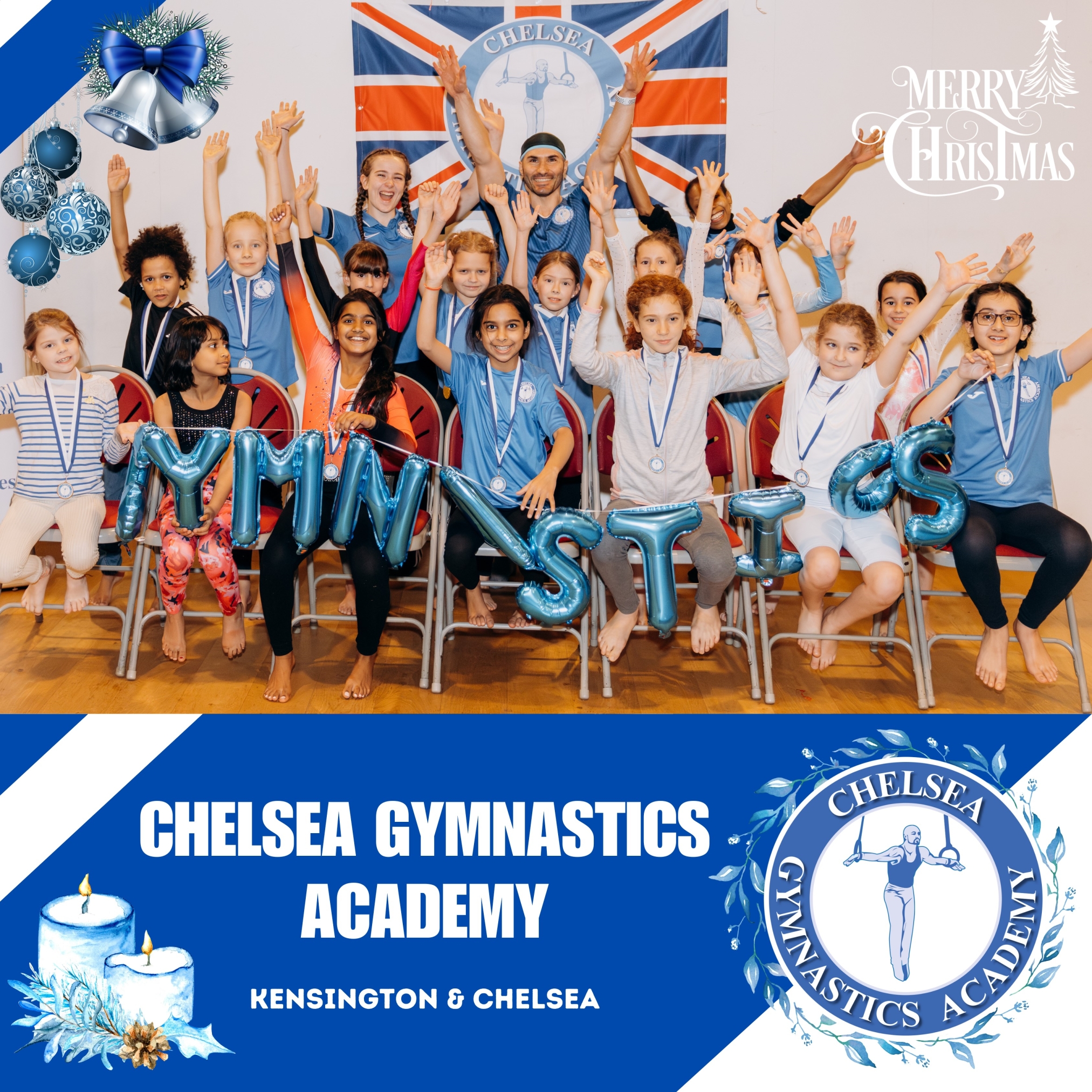 Christmas performance at Chelsea Gymnastics Academy, London, United Kingdom, 2023