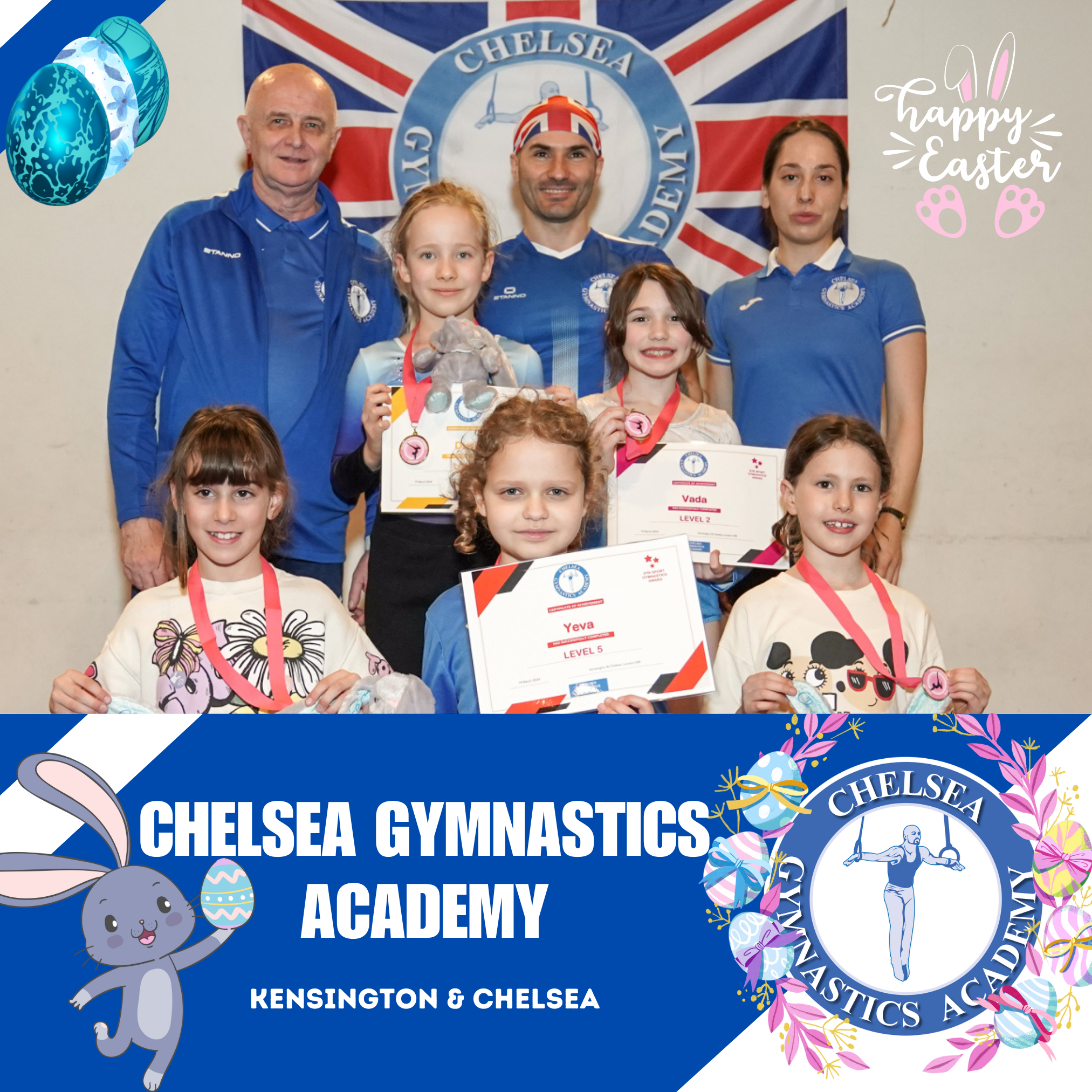 Easter session at Chelsea Gymnastics Academy, London, United Kingdom, 2024