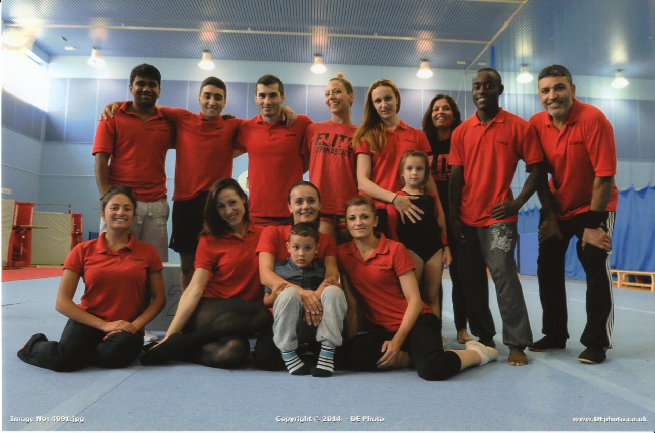 Elite Gymnastics Club, London - coaching team