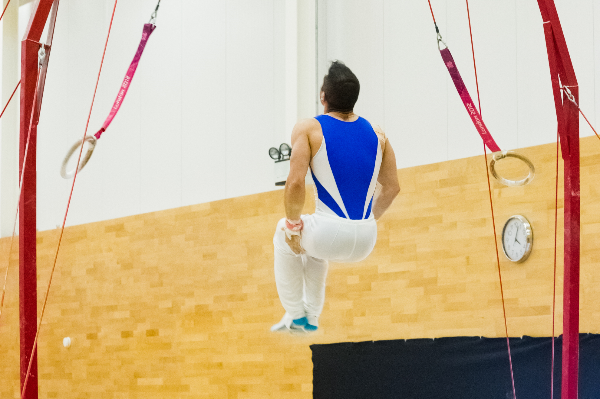 Stefan Kolimechkov's Dismount on Rings at the London Open Gymnastics Championships 2016 (Elite Gymnastics Academy)