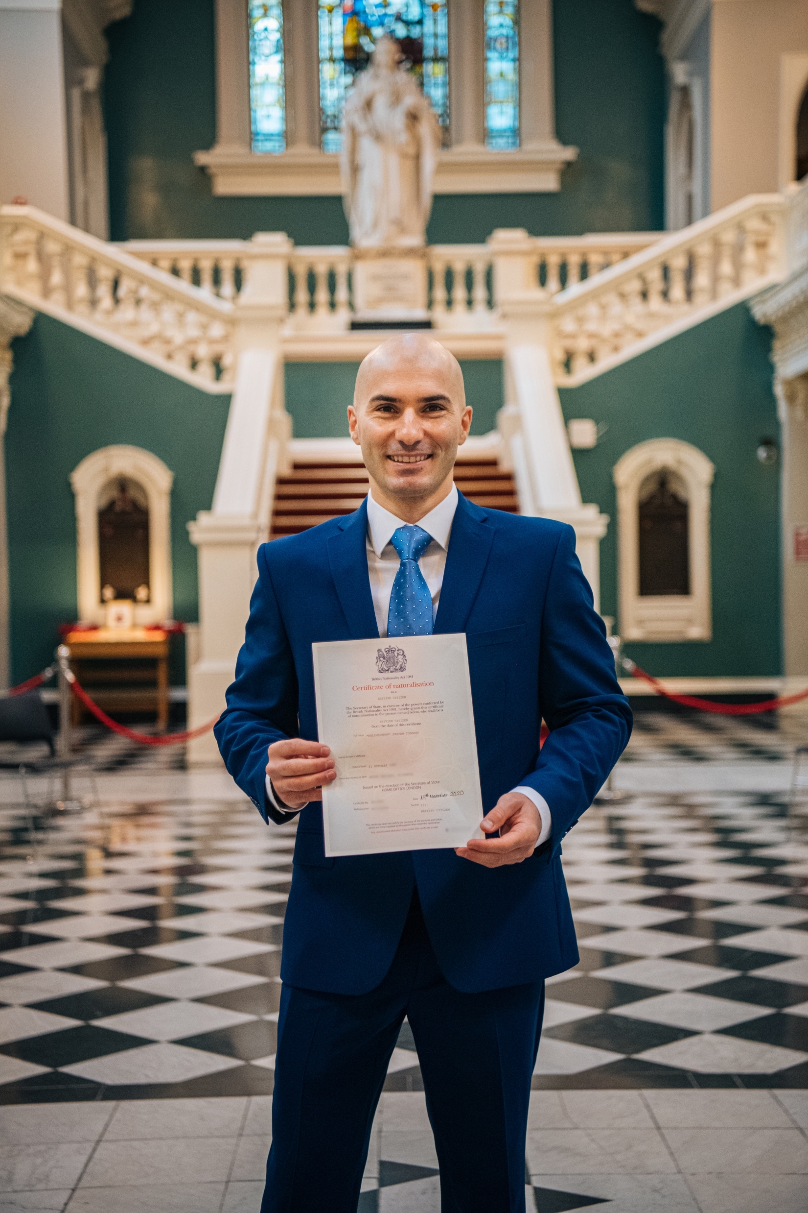 Dr Stefan Kolimechkov at the Woolwich Town Hall, Royal Borough of Greenwich in London