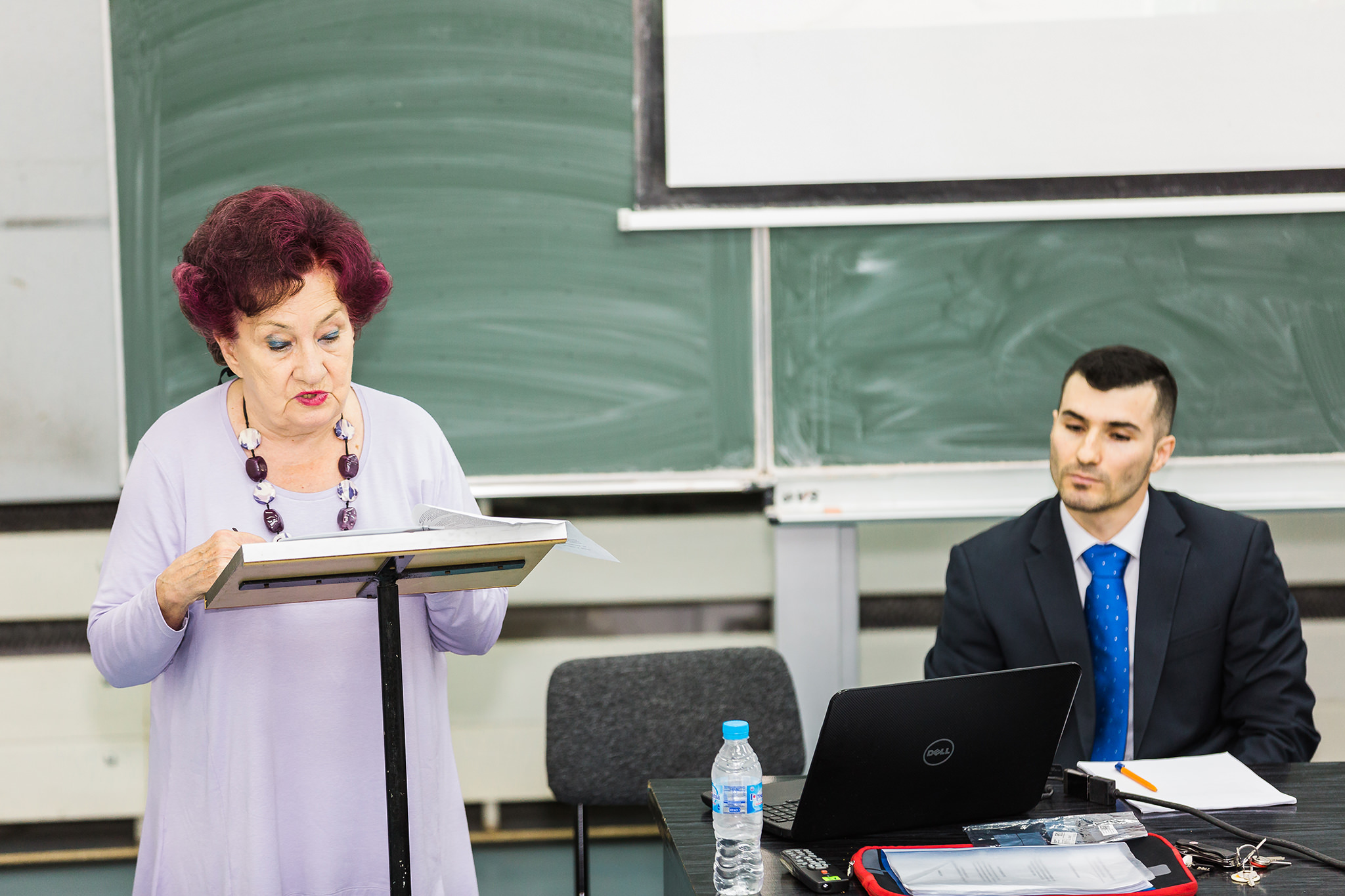 Prof. Dr Maria Toteva DSc presents her review on Kolimechkov's Dissertation
