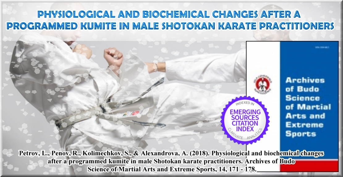 Physiological and Biochemical Changes After a Programmed Kumite in Male Shotokan Karate Practitioners