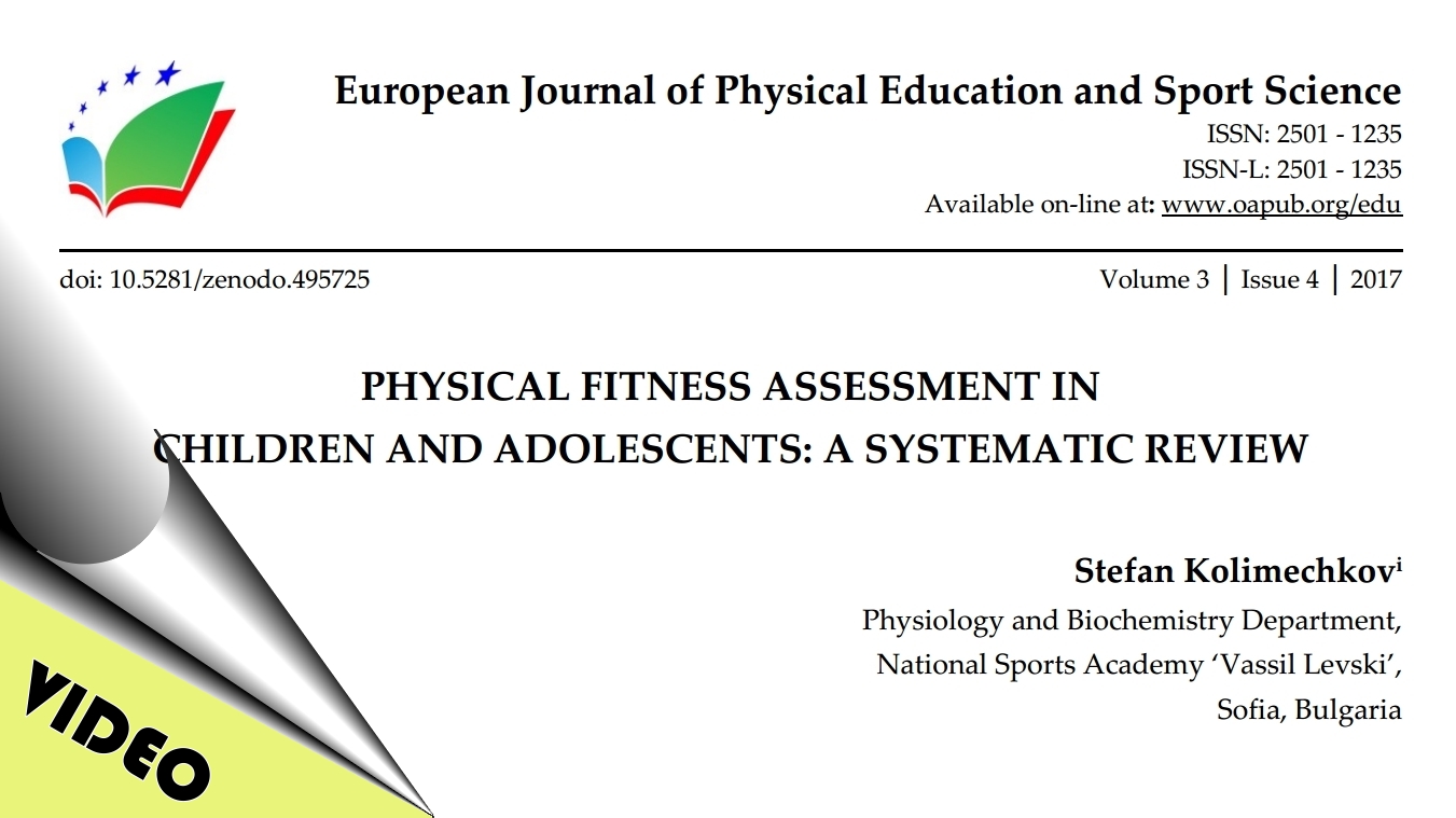 Physical Fitness Assessment in Children and Adolescents