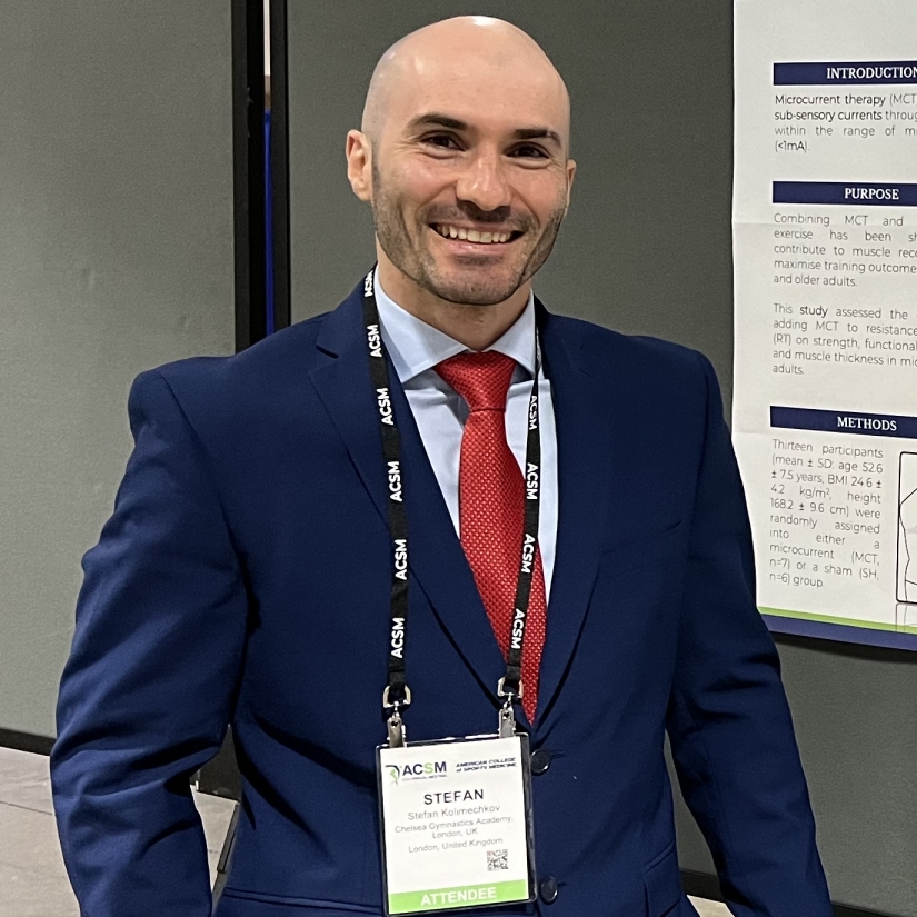 Dr Stefan Kolimechkov at the ACSM Annual Meeting 2024 in Boston, USA
