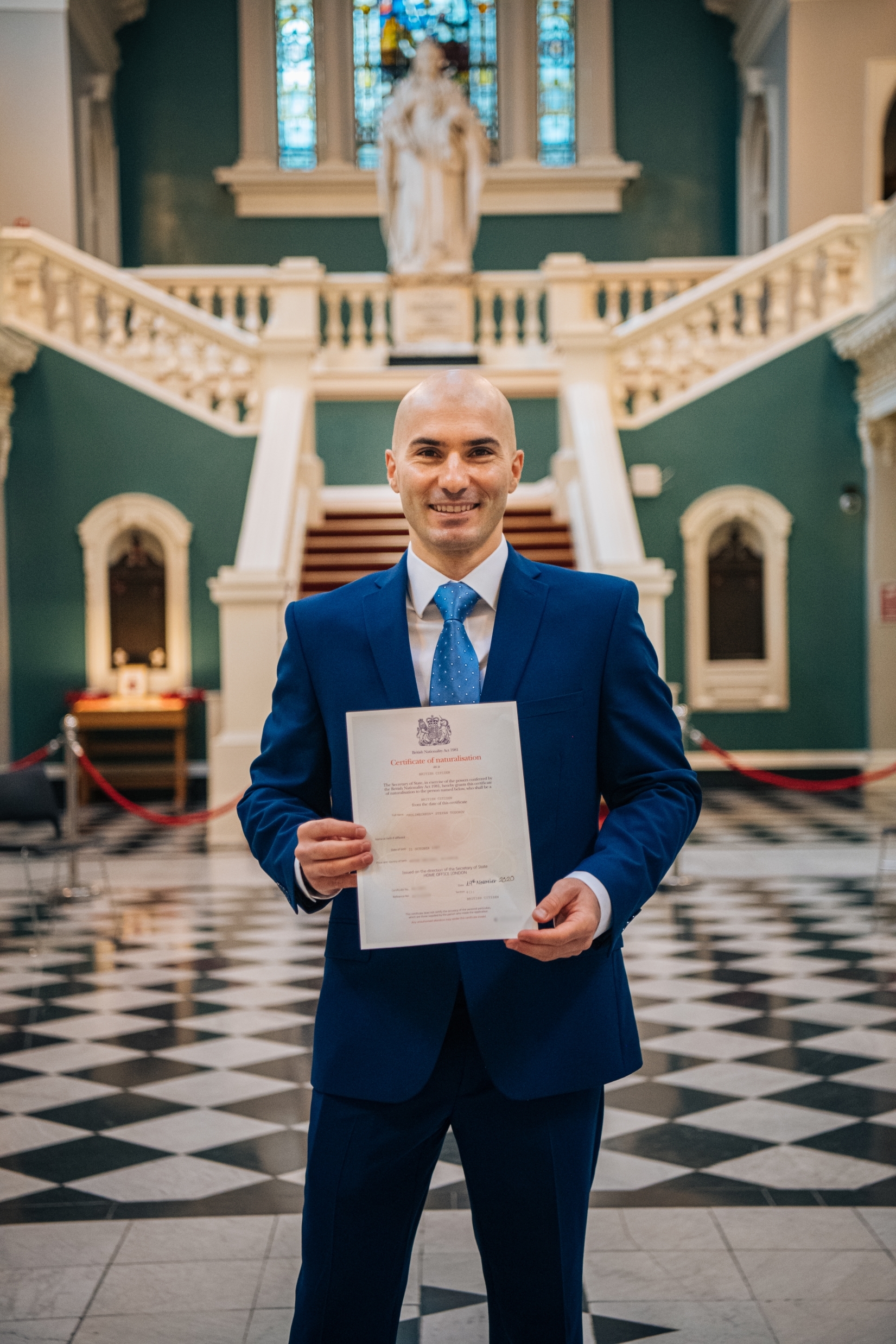 Dr Stefan Kolimechkov at the Woolwich Town Hall, Royal Borough of Greenwich in London Dr Stefan Kolimechkov at the Woolwich Town Hall, Royal Borough of Greenwich in London